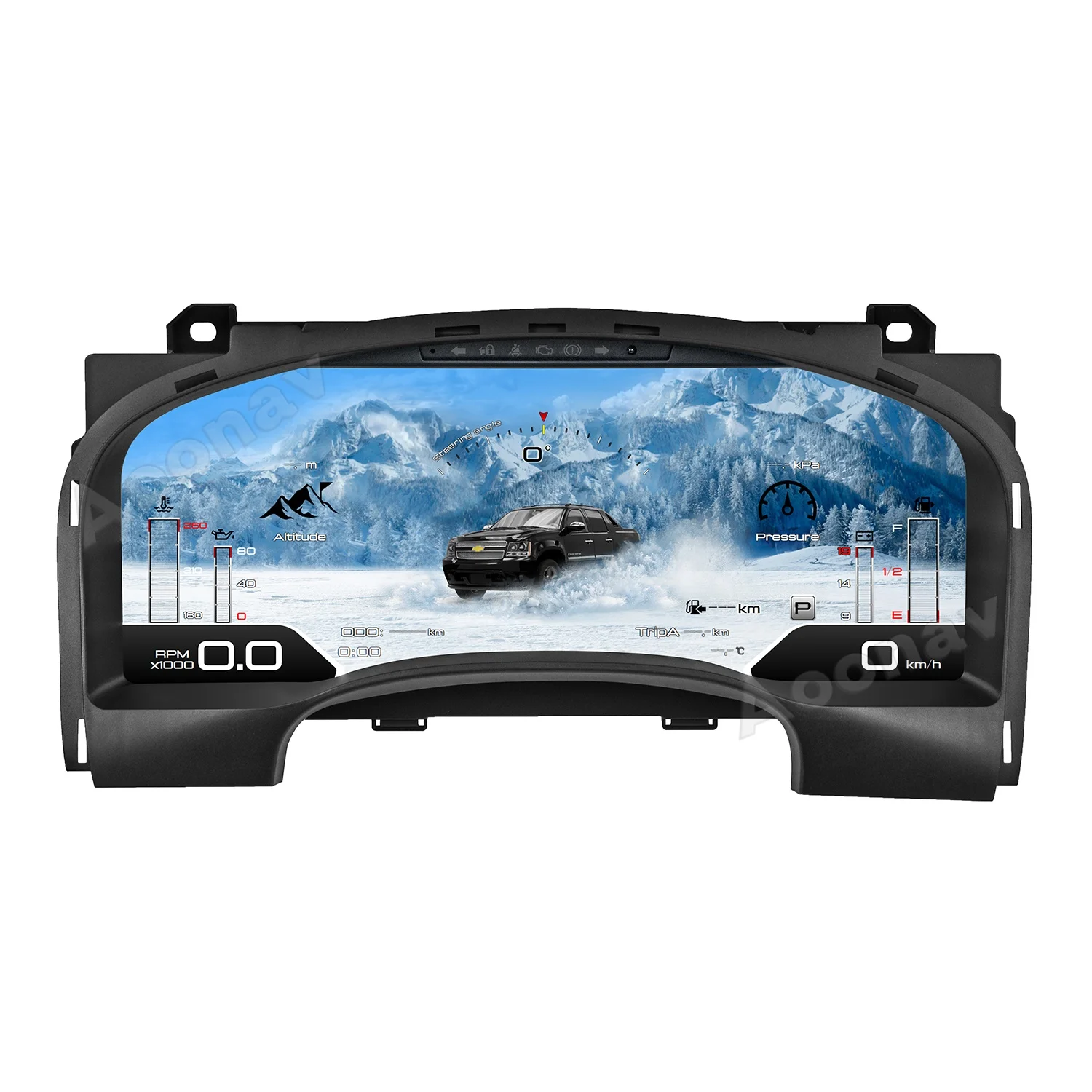 

Car LCD Digital Cluster Instrument Dashboard Panel Speedometer Display 12.3" For Chevrolet GMC YUKON Tahoe Suburban 2007-2014