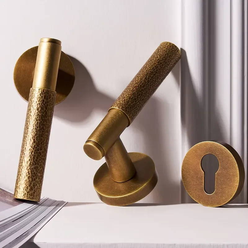 Brass Door Window Handles Premium Hardware Concealed Hinges Durable Modern Style 3-Year Warranty Easy Installation for