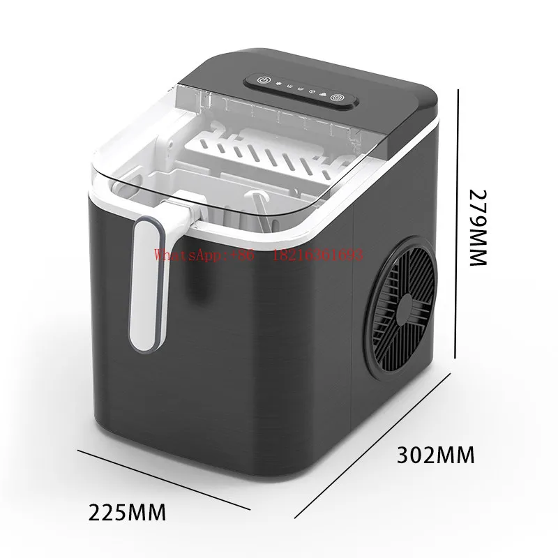 Commercial Small Dormitory Ice Maker 12KG Household Automatic Ice Maker