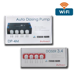 Jebao Water Pump Filter Auto Dosing Pump -Automatic Marine Reef Doser New MD4.4 WIFI Control 12V 3W 9W For Aquariums Accessoires