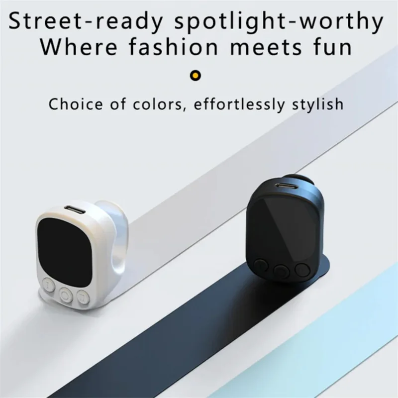 Drahtlose Bluetooth Smart Ring Maus mit Touchscreen Fernbedienung Licht Tiktok YouTube Mini Air Mäuse für iOS Android Tablet