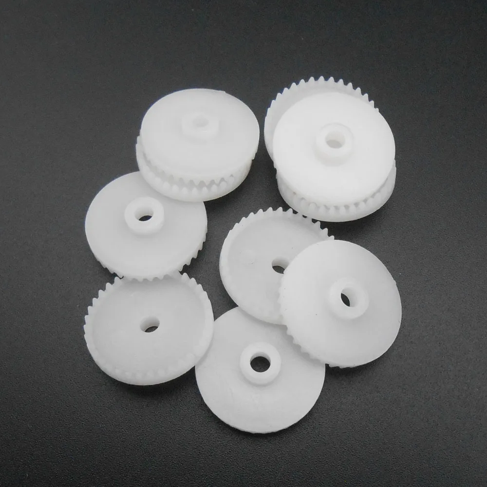 10Pcs/Lot 0.5M 36T Plastic Crown Gear 0.5 Modulus 36 Teeth Bore Hole Aperture 3MM 2.95MM Tight Fit Height 4.8MM Dia 19MM C363A