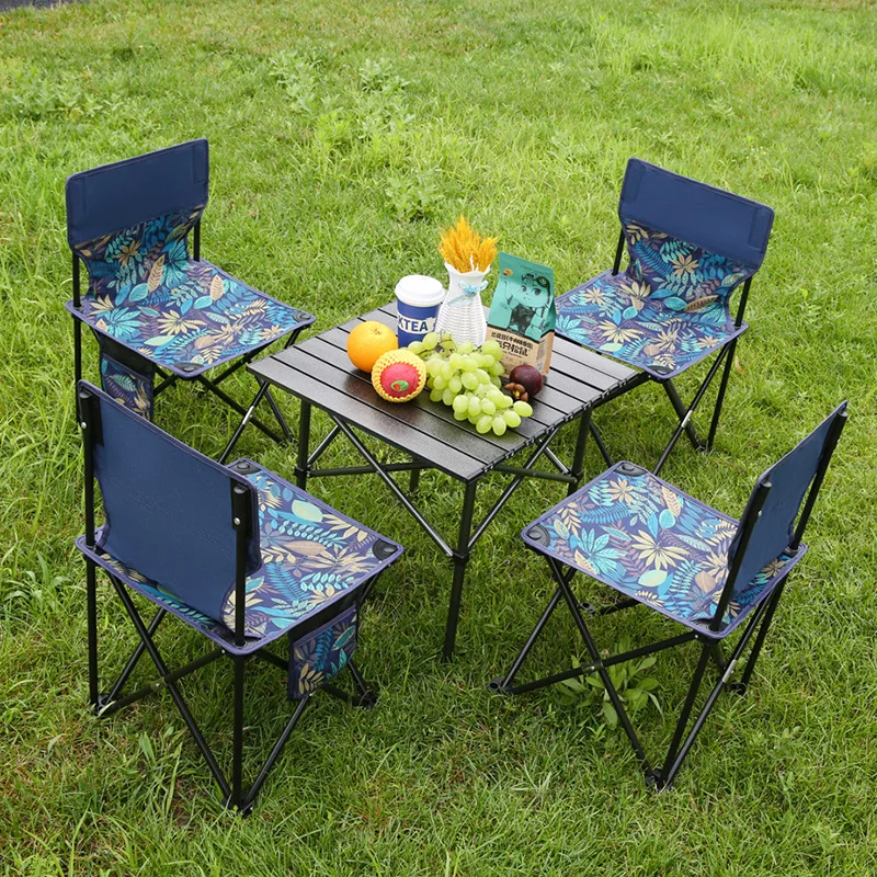 Portable Folding Chair, Multi Size, Outdoor Camping, Fishing, Chicken Rolls, Picnic, Leisure Table, L59