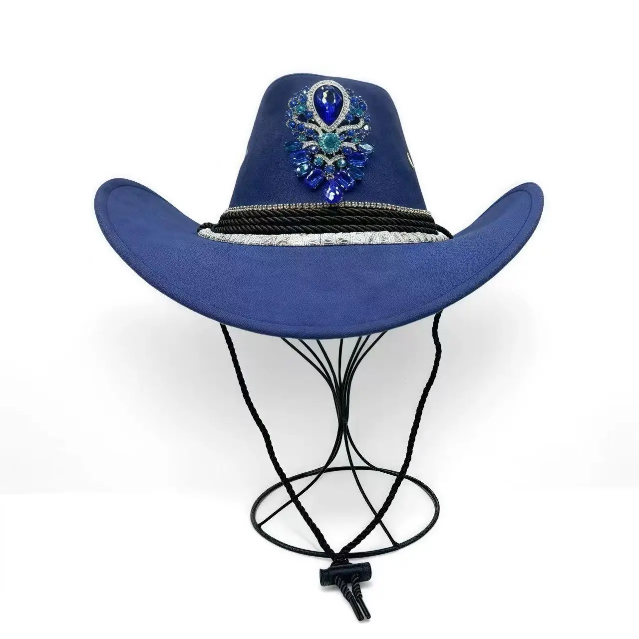 HongLuan Glitterkostuumhoed Volwassene & Cowboyhoeden Strass voor dames, Cowboy Cosplay Vrouwelijke accessoires & Cowgirl Cap