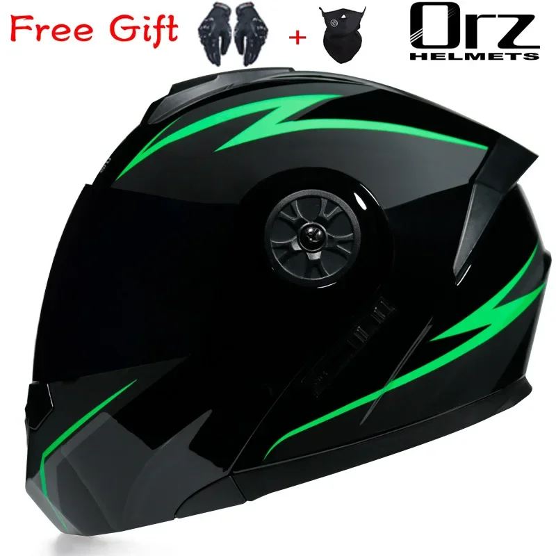 

DOT Certificated Dual Visors Modular Motorcycle Helmet Flip Up Casque Casco Full Face Helmet Moto Motocicleta Capacete Motocross