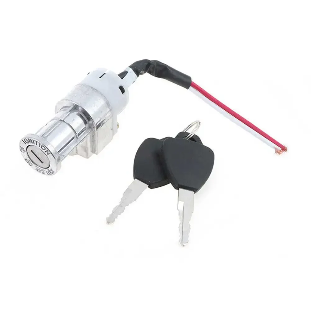 Electric Vehicle Battery Lock with Key Ignition Switch and Mechanical Push Button Lock Stainless Steel 8 5 5cm Size