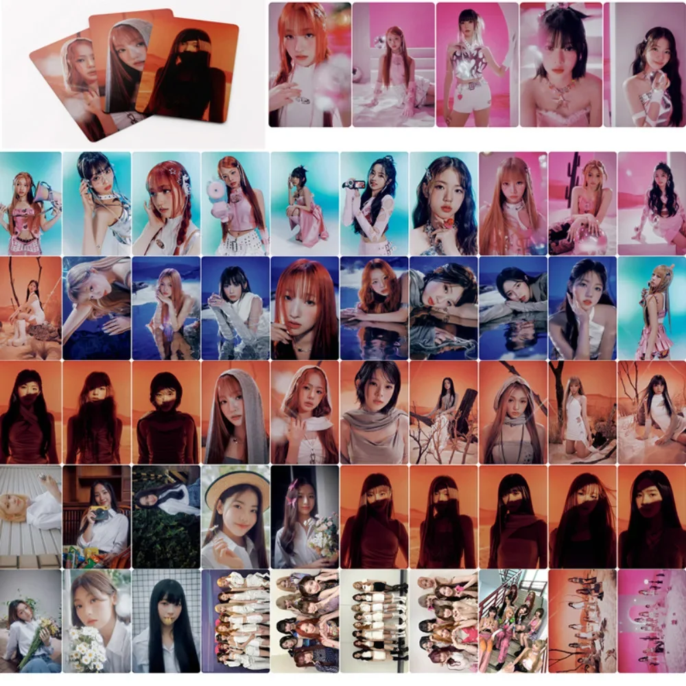 

55Pcs Kpop Girls Group Idol Photo Card New CURIOUS Lomo Card The 1st Mini Album 'WE ' Postcard Fan Collect Souvenirs Gifts