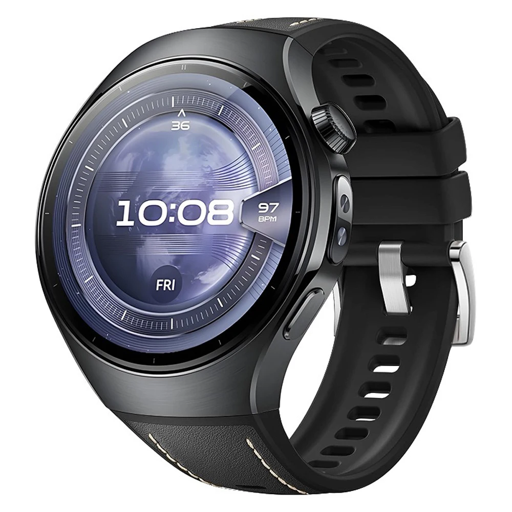 Cortical Silicone Composite Strap for Huawei Watch 5 46mm No Gaps Rubber Band for Huawei Watch 5 42mm Casual Quick Release Band