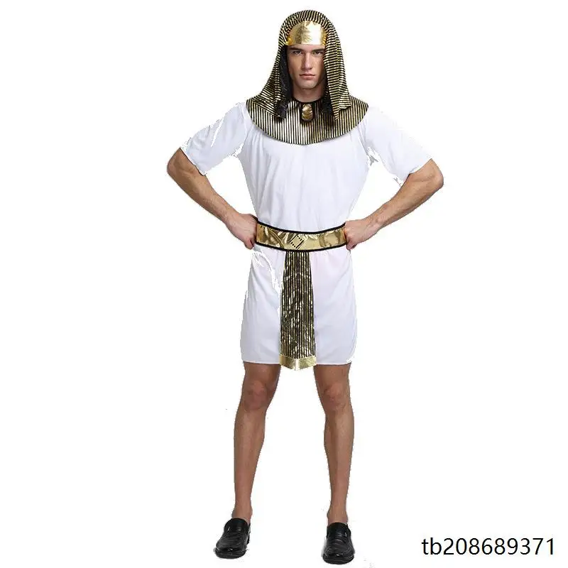 زي الهالوين للرجال البالغين، زي الفرعون، ملابس الأمير النيلي الروماني القديم، زي أسطوري، ملابس حفلات بطابع مصري #4