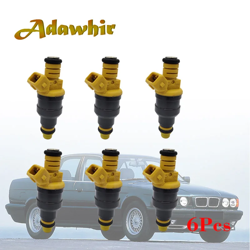 

6 pcs Fuel Injectors nozzle OEM 0280150714 fit for BMW 1986-1993 535i 1986-1993 735i 735iL 635C 635i 3.5L hight quality