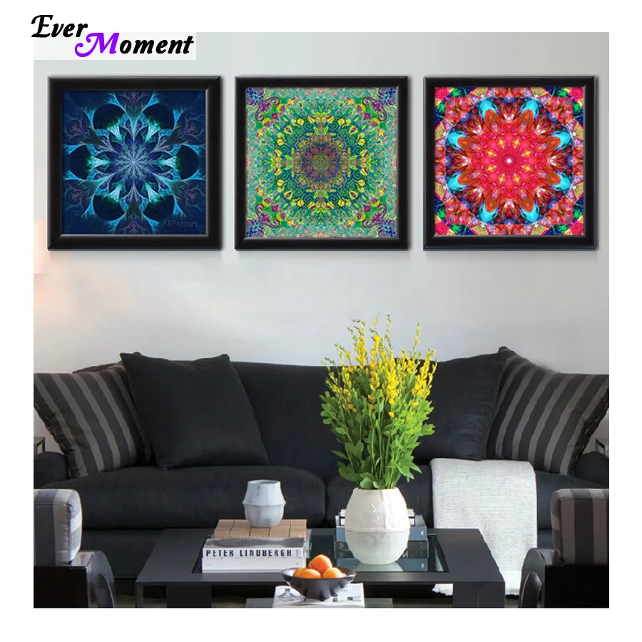 Handwerken diamant mozaïek foto Religie Mandala kruissteek DIY volledige boor vierkante Ronde schilderij Diamant Borduren ASF329