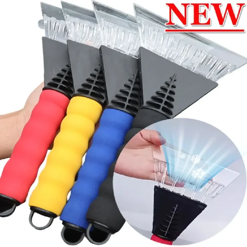 New Telescopic Car Windscreen Snow Removal Shovel Plastic Frost Removing Winter Snow Scraping Shovel Portable Ice Scraper