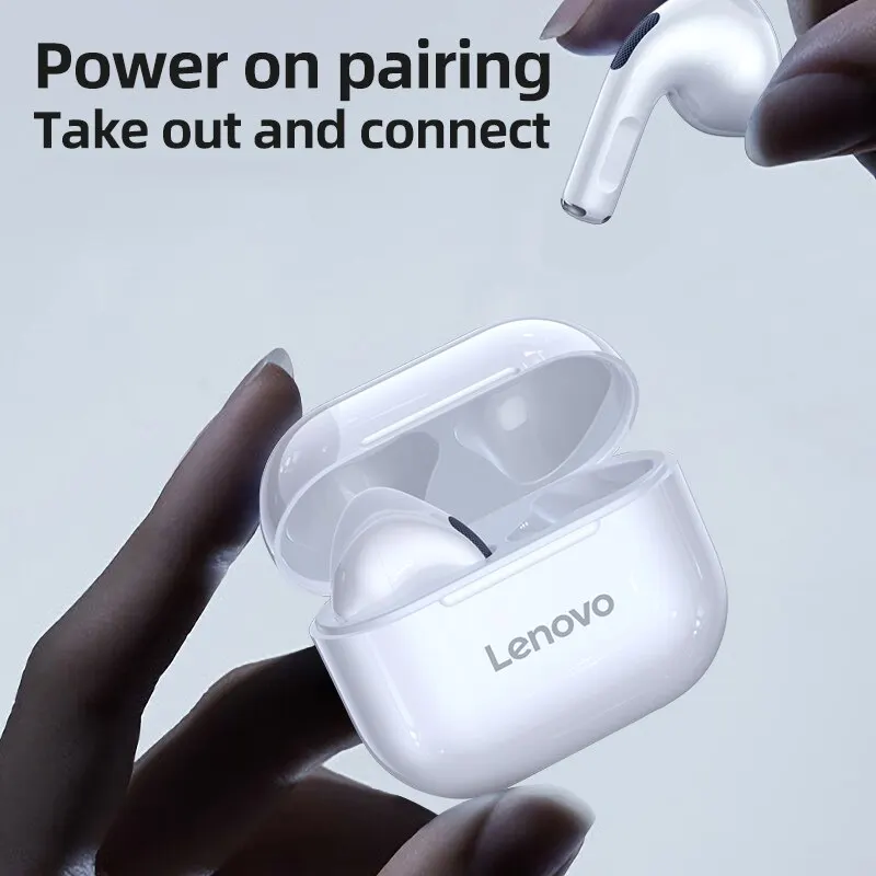 Lenovo LP40 Earphones TWS Wireless Bluetooth 5.0 Earbuds Bass Touch Control Stereo Noise Reduction Long Standby 230mAH