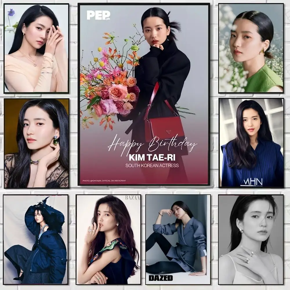 Actress K-Kim Tae-ri Poster Stickers, suitable for game rooms, bedrooms, corridors, home wall art decor, gifts
