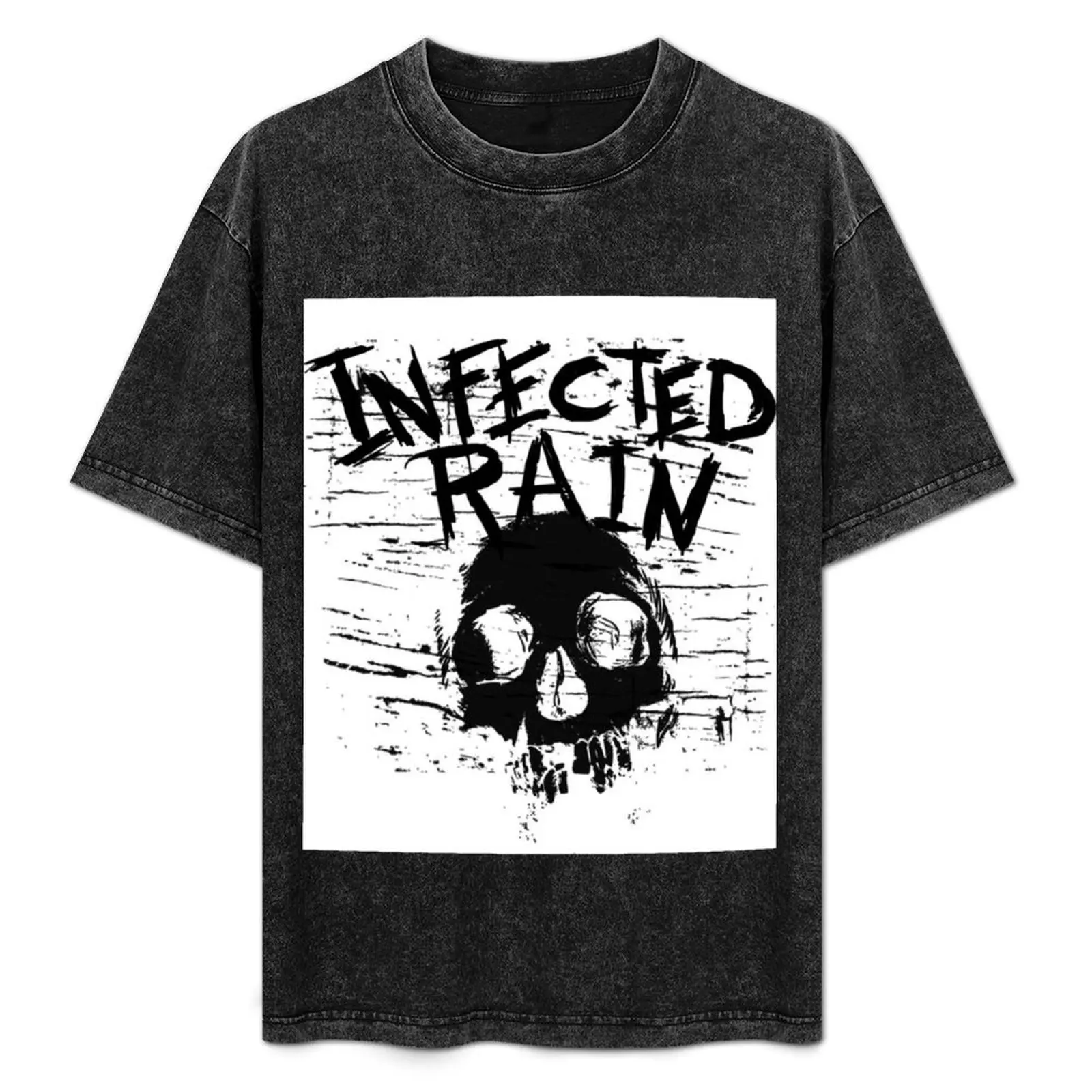 

Infected Rain sksks T-Shirt oversized graphic tee for a boy mens designer clothes