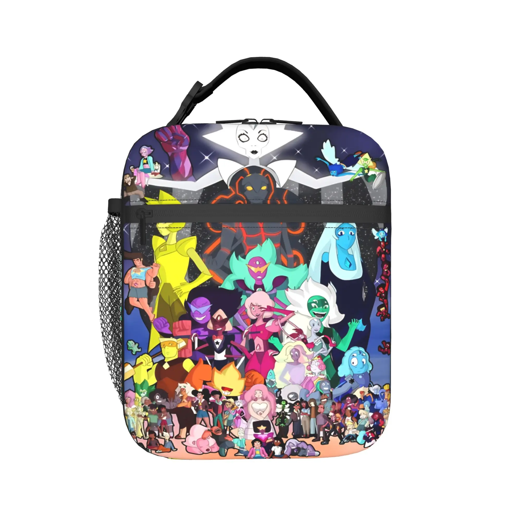 Crystal Gems Steven Universe  Lunch Bag School Lunch Box For Girl Boy  Fashion Design Tote Food Bags Oxford Portable Cooler Bag
