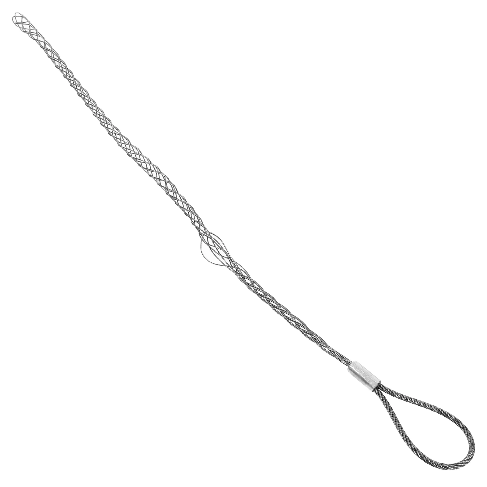 

Cable Grip Wire Puller Galvanized Steel Mesh Durable Anti Slip Flexible Rope Sock For Electricians Professional Tool Fence Wire