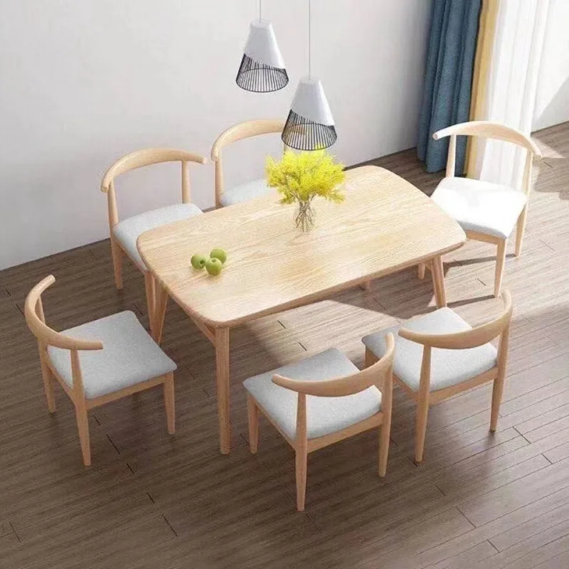 

Dining table small apartment household modern simple dining table and chairs casual fast food restaurant table and chair