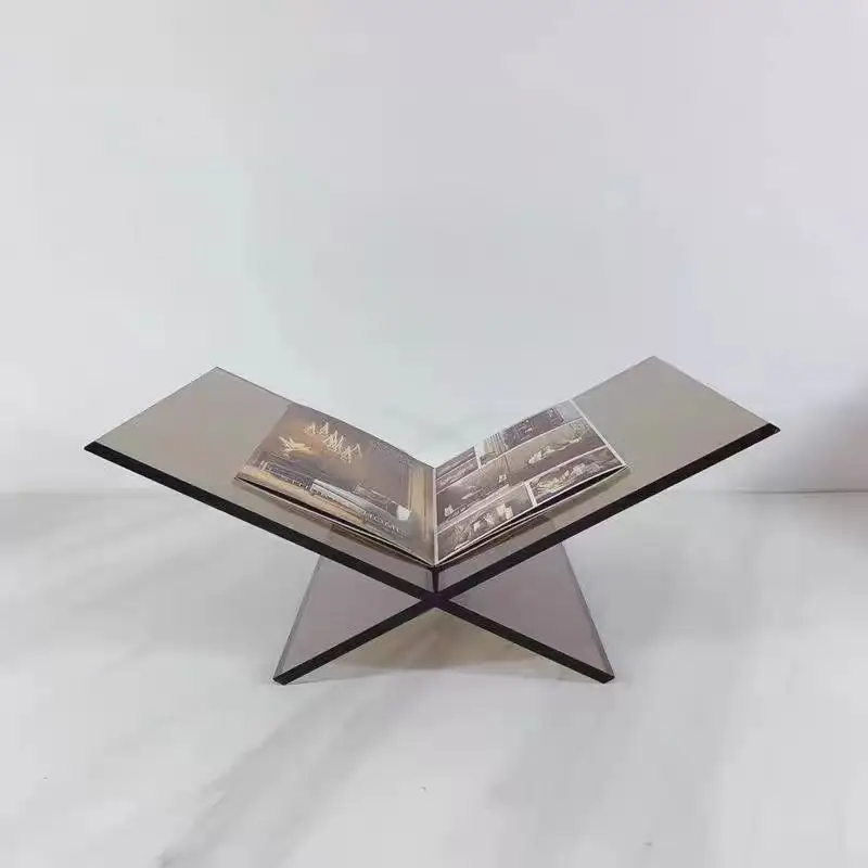 DSA Modern Simple Sales Office Model Room Acrylic Bookshelf Book Newspaper Clip Ornament Magazine Book Relying Album Display