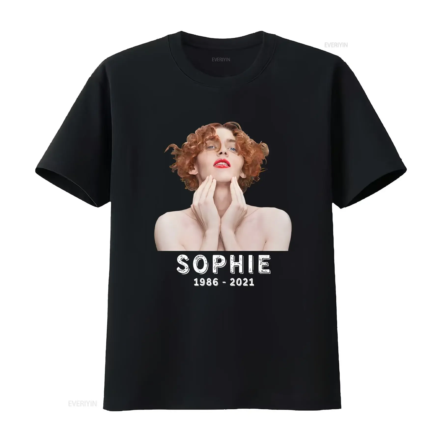 New 889 Sophie Xeon black T Shirt Size S 5XL vintage Washed Unisex fashion Comfortable designer clothes Stylish Soft homme