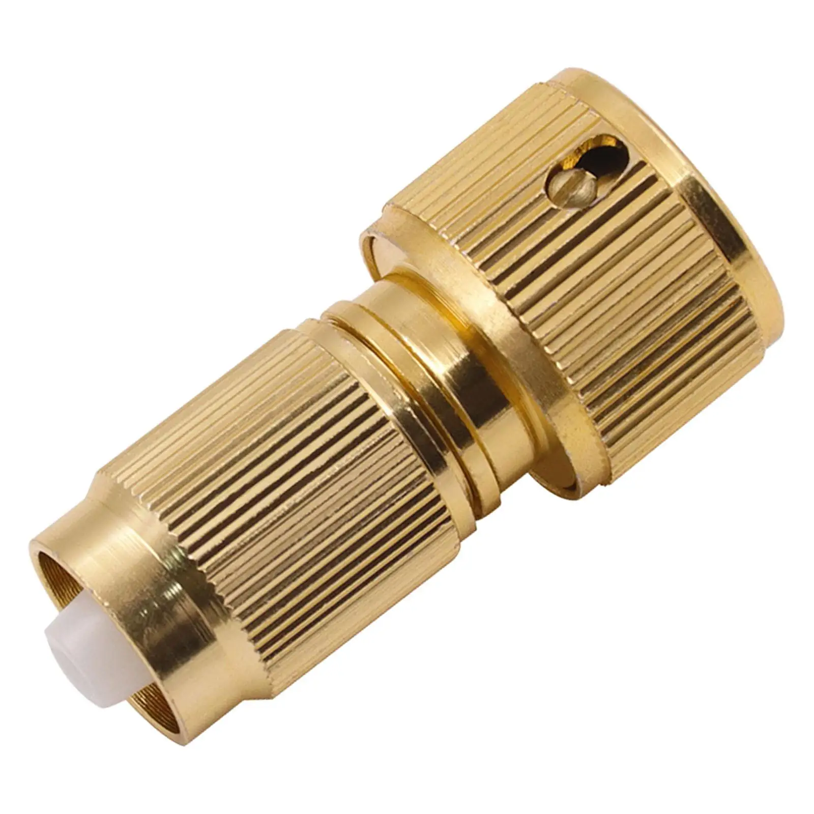 Connecteur de Réparation de Tuyau d'Arrosage, Raccord Fileté Rétractable en Aluminium