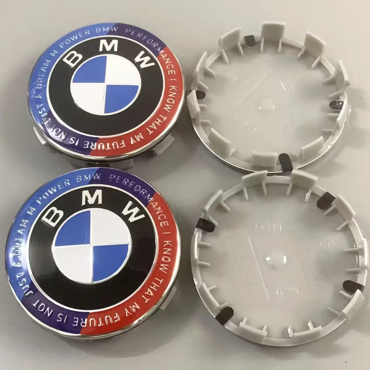 56 مللي متر/68 مللي متر 4-قطعة BMW محور العجلة غطاء مركزي غطاء حماية شارة تعديل ، مناسبة لسيارات BMW X5 X3 E39 F25 E60 F15 F35 F18 #2