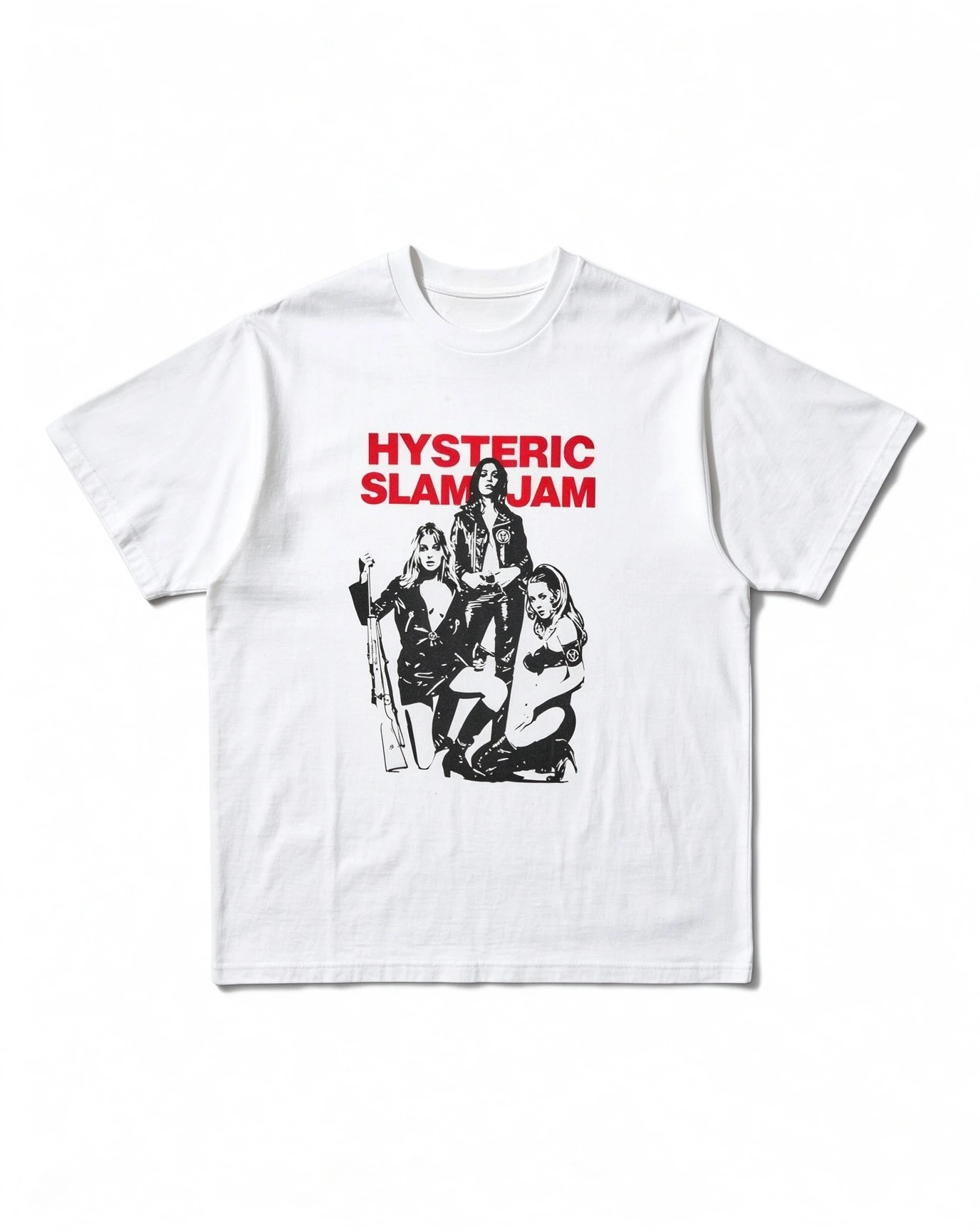 2026 New Hysteric SLAM JAM Family Matching Oversized Unisex Streetwear T Shirt Retro Group Figure Print Short Sleeve Casual Tees
