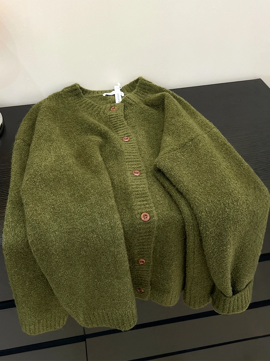 

Свободная трикотажная верхняя одежда, мягкий уютный женский топ большого размера, осень-зима, новый Sle, повседневный модный полиэфирное волокно