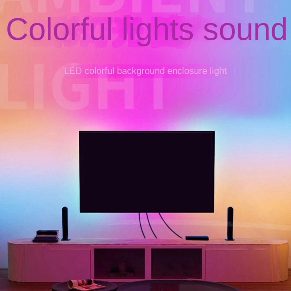 

Светодиодная подсветка Smart Ambient TV - совместимая коробка синхронизации устройств 2.0 Комплект световых полос RGB для ТВ-видео PS4/