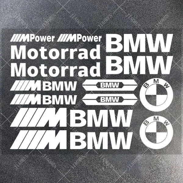 Adesivo de Vinil para Carro e Moto BMW: E93, F10, F20, F30, F40, F15, F25, F26, F31, F49, F86, M3, M5, X3, X1, E46 - Decalque para Carroceria e Para-choque - Tuning Automotivo