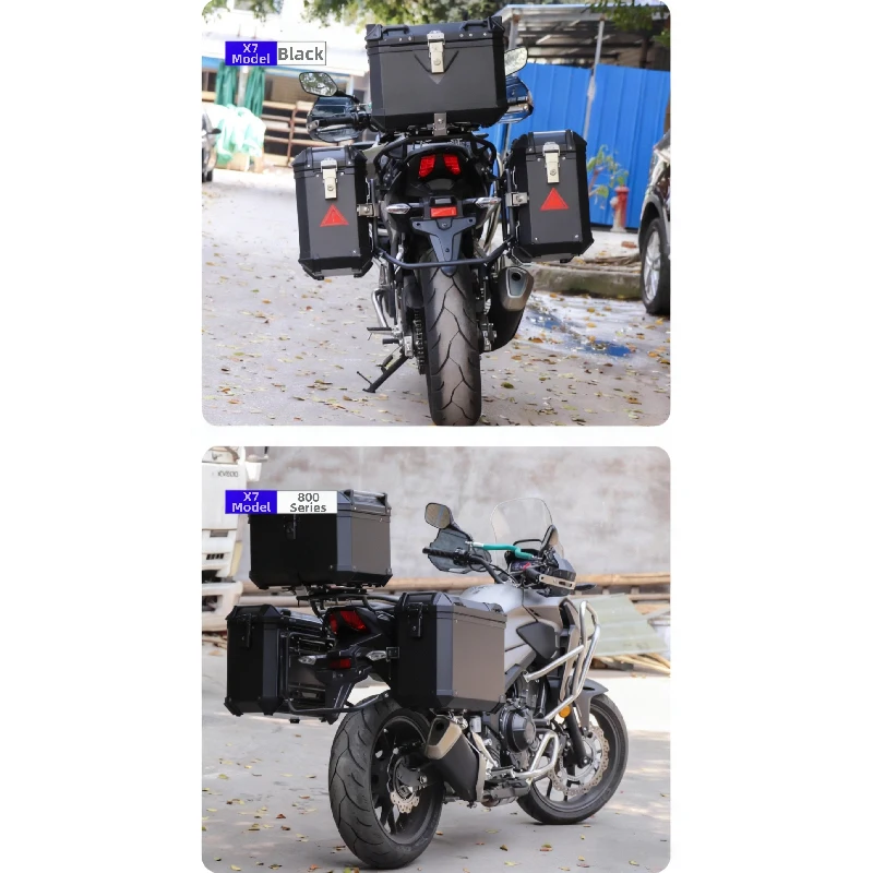

Best 129L Aluminum Alloy Motorcycle Side Box Pannier with Quick-Release Universal Mounting for Easy Removal Lifetime Warranty