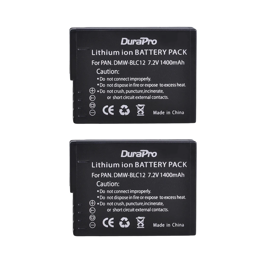 DuraPro DMW-BLC12 Bateria DMW-BLC12E akumulator DMW-BLC12PP + ładowarka LED do Panasonic Lumix DMC-G85 FZ200 FZ1000 G5 G6 G7 GH2 GX8