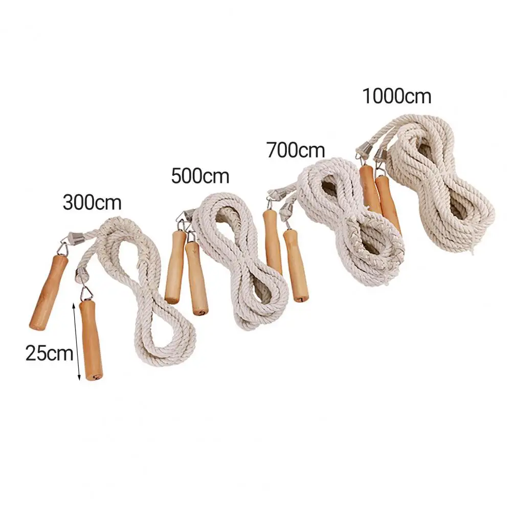 3/5/7/10m Thick Rope Electroplated Spring Group Skipping Rope Wooden Handles School Collective Long Jump Rope Sports Equipment