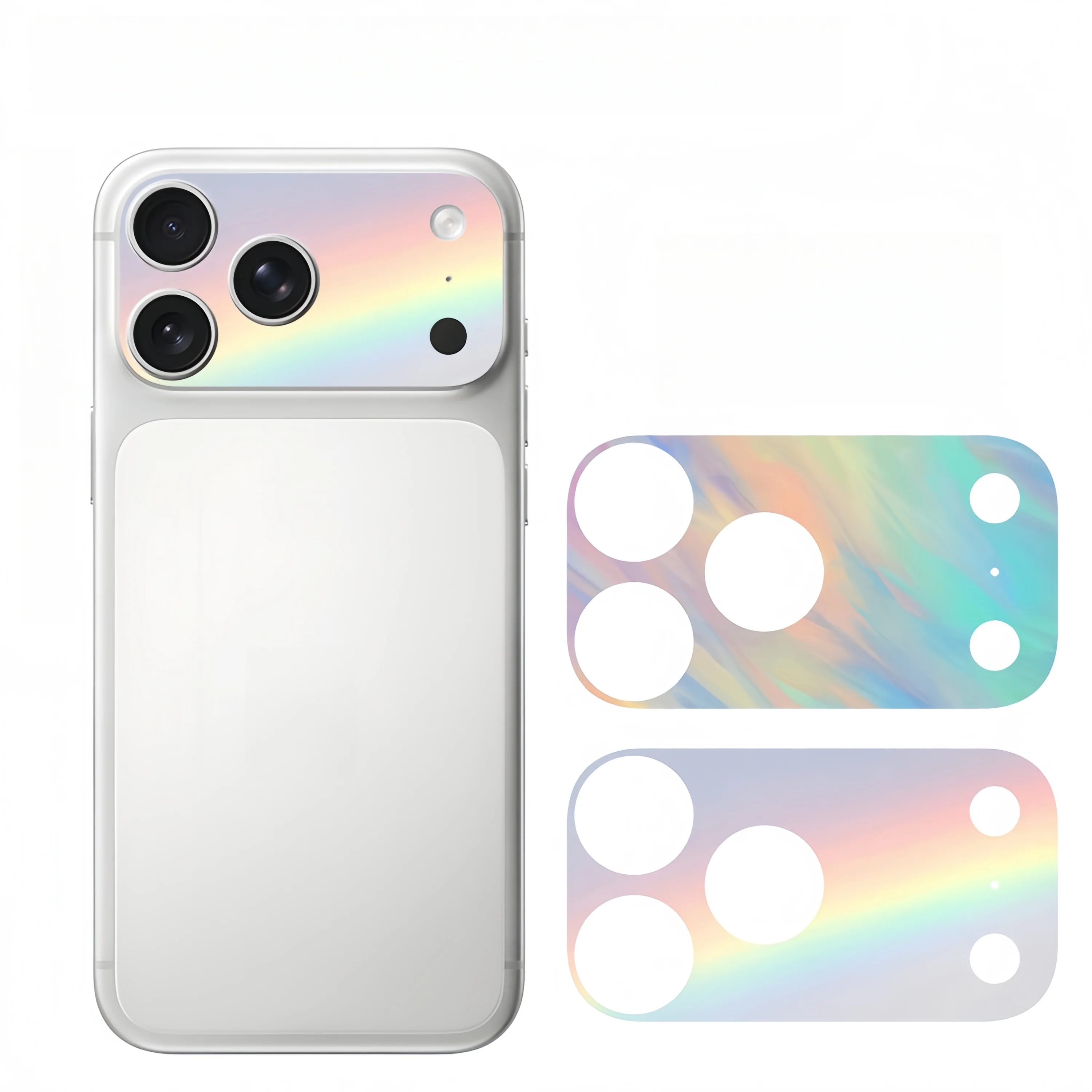 2PCS Plain Color Lens Skin sticker For IPhone 17 Pro Max 17Pro 17 Air Full Cover Anti Scratch Matte Back Camera Protective Flim