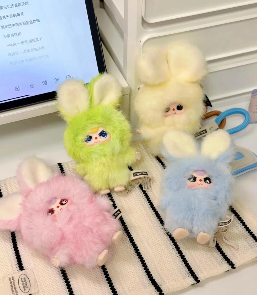 100% Oryginalne Figurki Baby Three Super Mini Leveret Series Tajemnicze Blind Boxy Urocze Zabawki Winylowe Zawieszki do Toreb Prezenty na Boże Narodzenie i Halloween