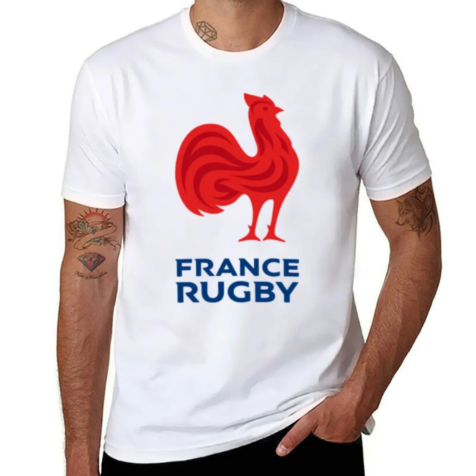 

Rugby France Team logo T-Shirt anime t shirts oversize cotton t shirt pack