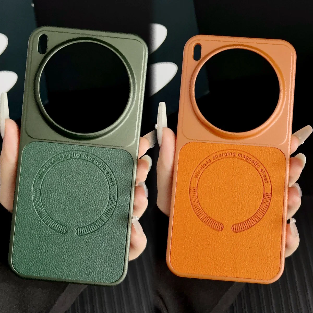 Чехол для VIVO X300 Pro, роскошный защитный чехол из искусственной кожи с магнитной беспроводной зарядкой и задней крышкой для VIVO X300 X300Pro, чехол для телефона