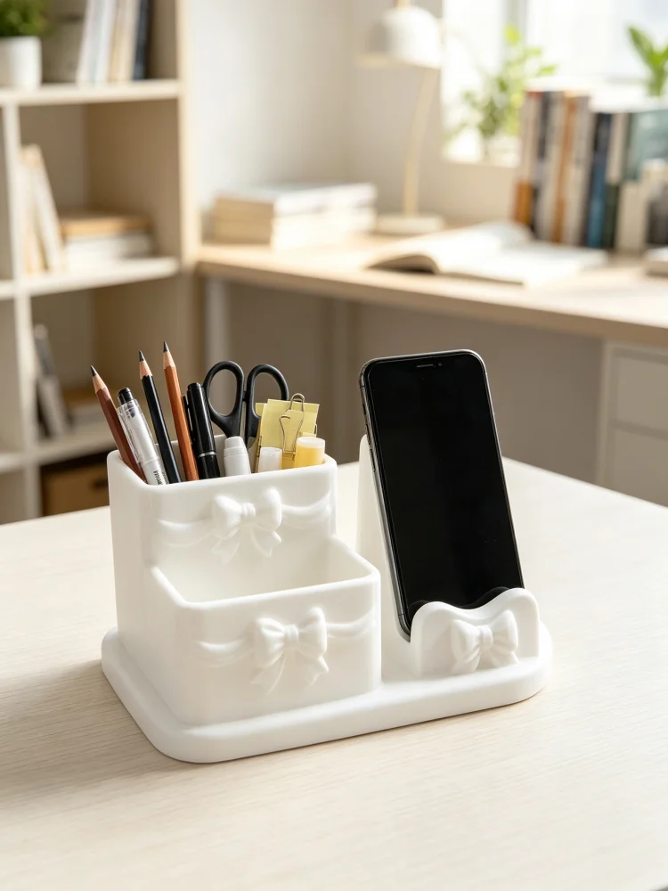 Portapenne e supporto per tele - Home Office With Two Desks recensione e prezzo