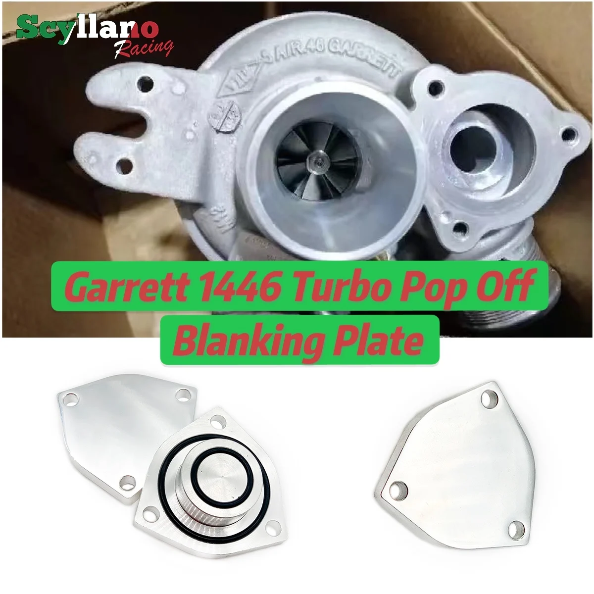 For Fiat Abarth / Alfa Romeo Garrett GT 1446 Turbo Pop Off Recirc Blanking Plate