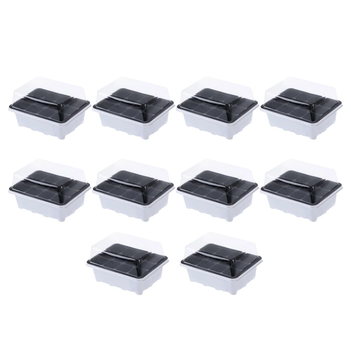 10 Pack Small Plant Tray Growing Trays Seedling Pot Germination Grower Sprouter Cell