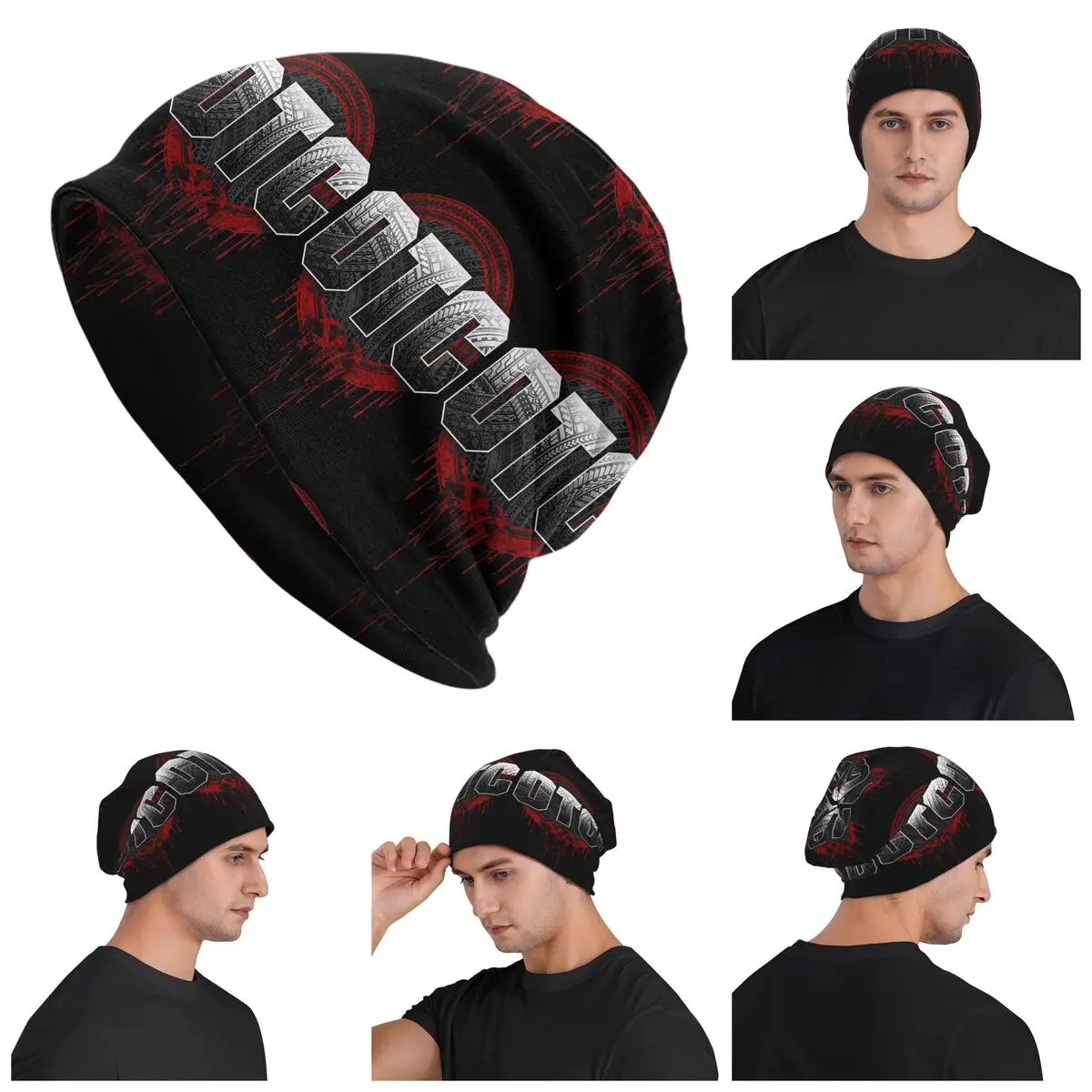 Wrestler Roman Reigns Wrestling Skullies Beanies Hats Warm Autumn Winter Outdoor Cap Knitted Bonnet Caps for Unisex Adult