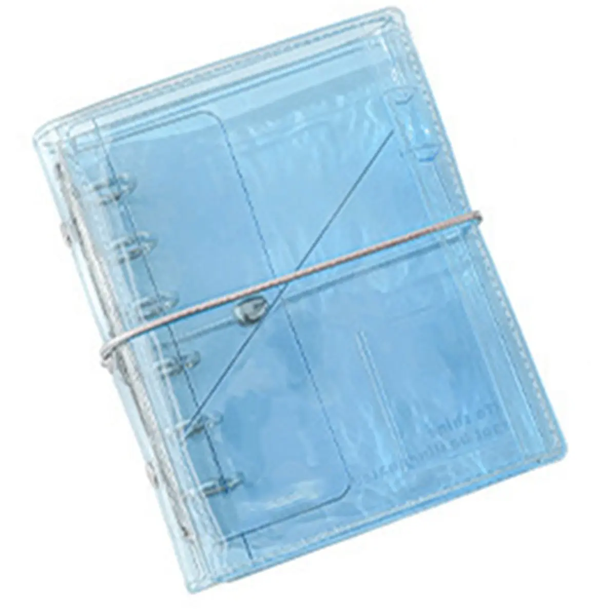 【New User-Coupon!】A7 Clear Refillable Notebook Tri-Fold Accordion Journal for Students