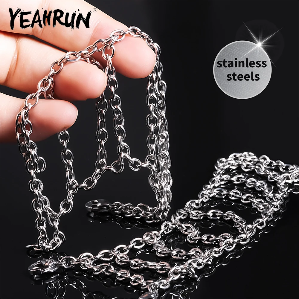 YEAHRUN 1Set Stainless Steel Wheel Tires Snow Chains 58/64mm for TRX-4M 1/18 RC Crawler Car Upgrade Parts