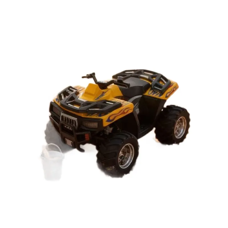 新型ミニデスクトップ合金リモコンカー 1:64 合金オフロードBluetoothリモコンビーチバイクおもちゃ子供向け