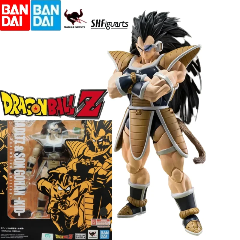 In Stock Bandai S.H.Figuarts Dragon Ball Z Raditz & Son Gohan Kid Exclusive Edition Ver. Pvc Anime Action Figures Model Toy Gift