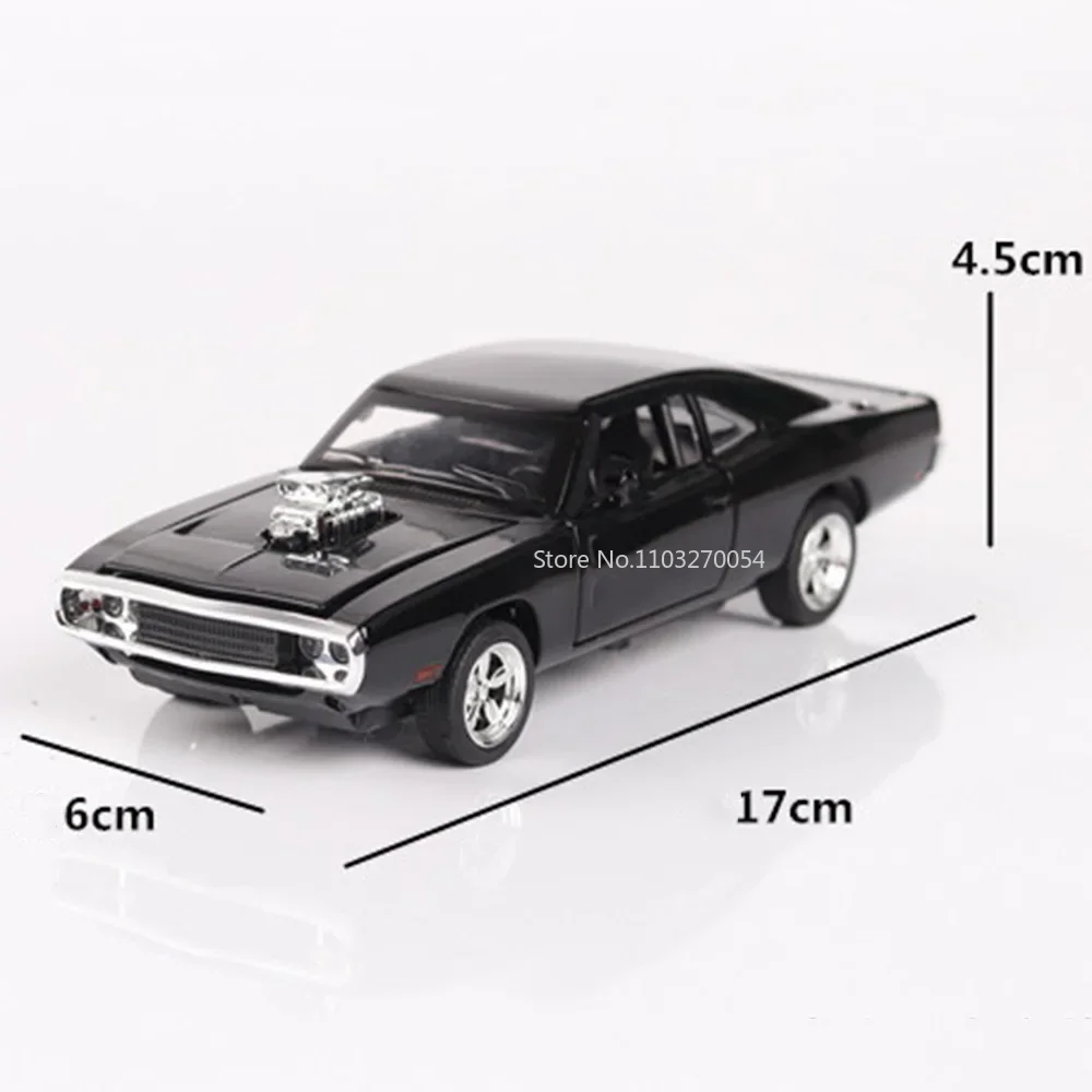 1:32 Dodge Charger 1970 รถDiecastรุ่นของเล่นโลหะผสมยานพาหนะ 4 ประตูเปิดเสียงดึงกลับของเล่นเด็กคริสต์มาสของขวัญ