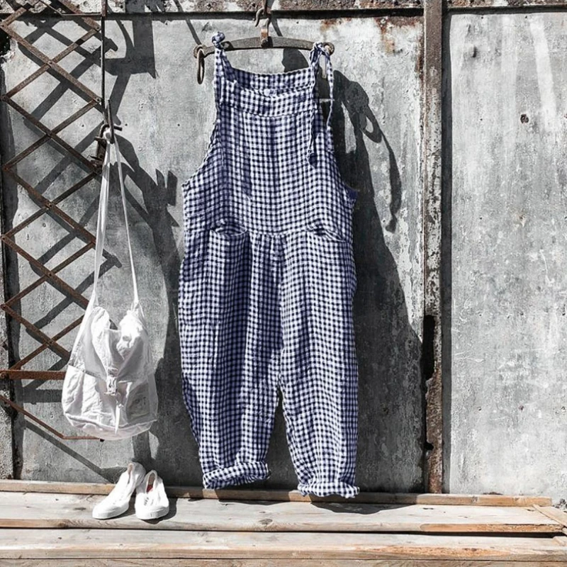 Salopette décontractée à rayures bohèmes pour femmes, coton, mode, printemps, automne, haute qualité, 2023