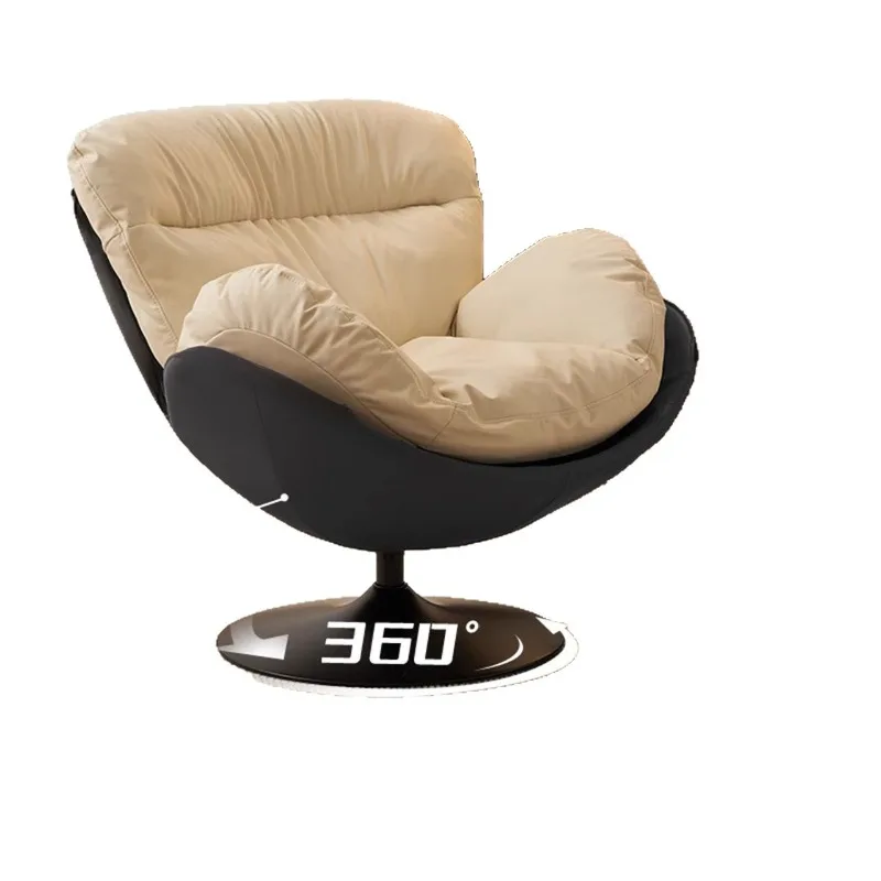 

Lazy eggshell rocking chair household living room balcony single rotating chair Nordic bedroom casual reading