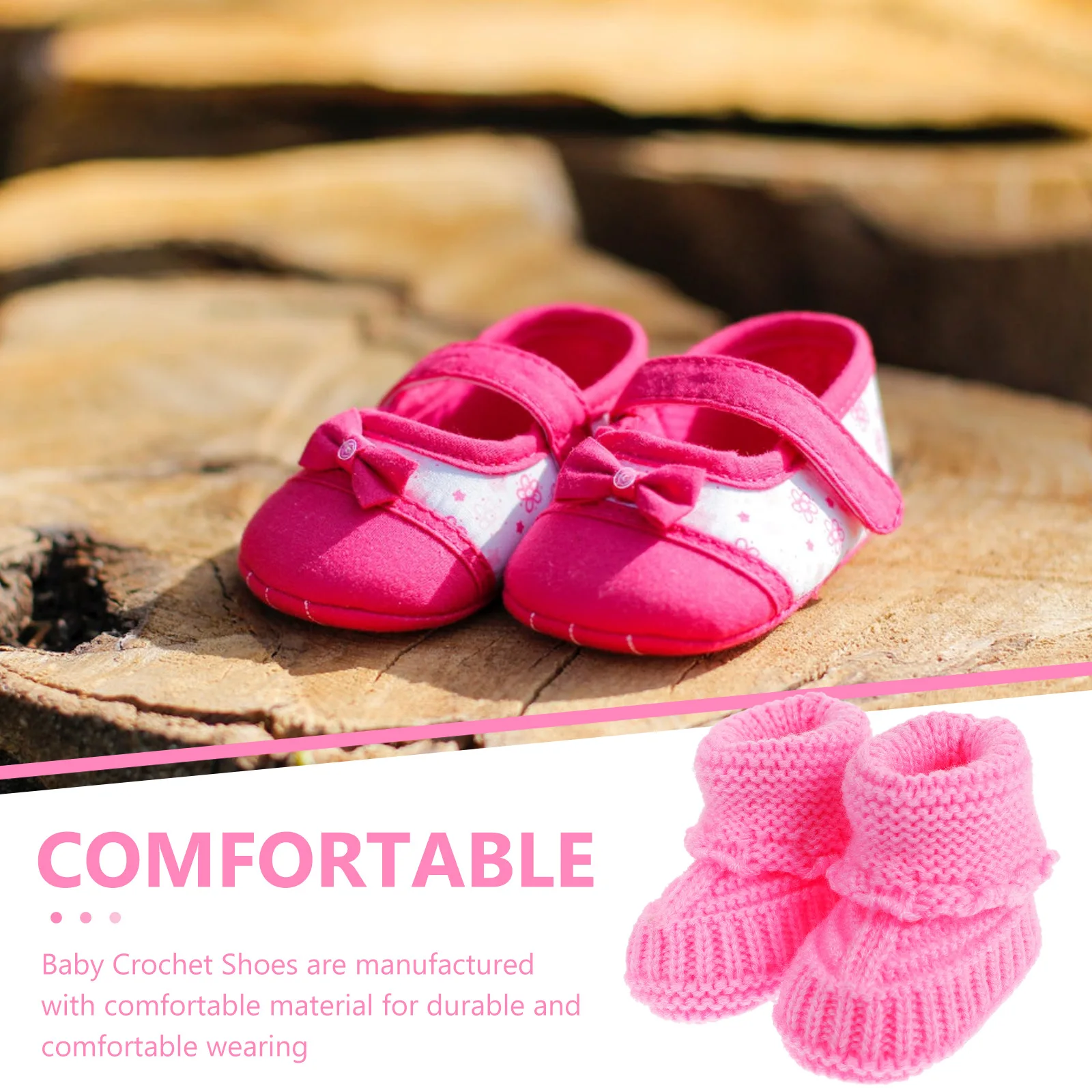 

Crochet 0 3 6 Supplies Months ange Color Inner Length 10.8cm Knitted Shoe Newborn Booties Infant Shoes
