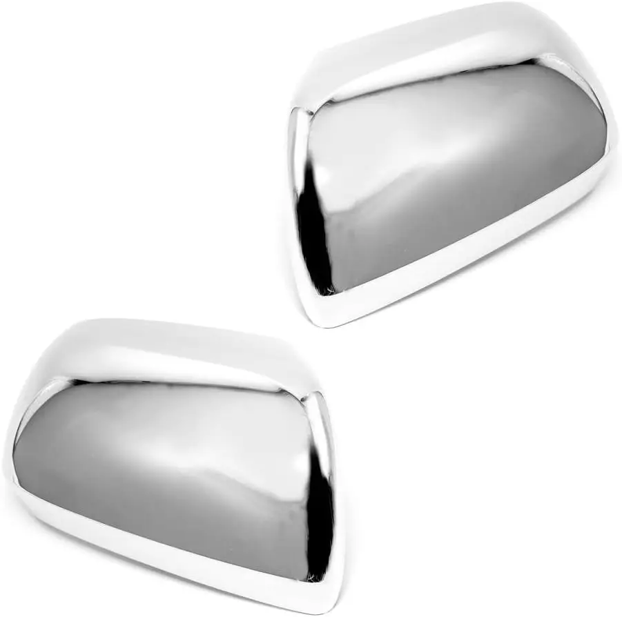Chrome Side Door Mirror Covers Trims for Toyota 08-10 Highlander // 11-12 Sienna   Durable Stylish